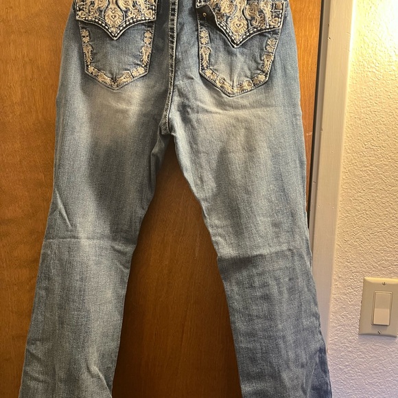 Grace in LA Blue Boot Cut Jeans Classic Style - Picture 2 of 2